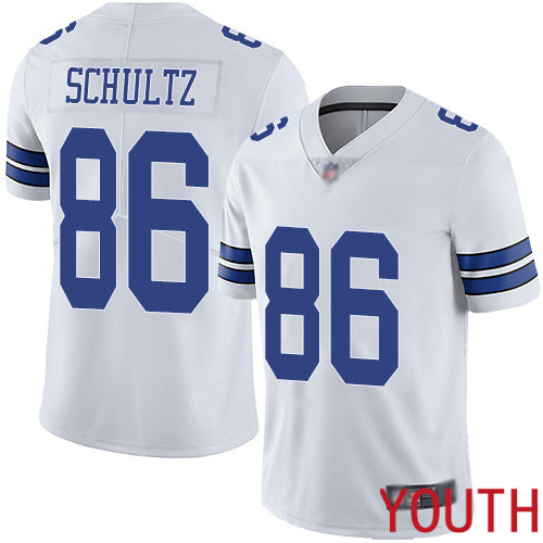 Youth Dallas Cowboys Limited White Dalton Schultz Road #86 Vapor Untouchable NFL Jersey